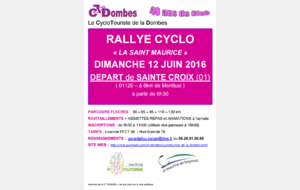 Rallye cyclo &quot;La Saint Maurice&quot;