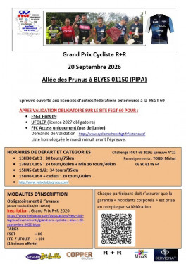 Grand Prix R+R - ST VULBAS