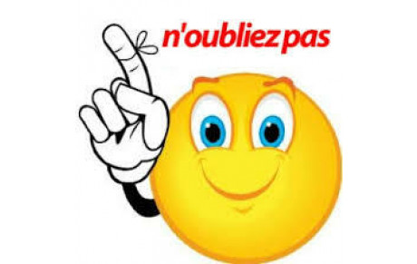 Modification adresse pour la réunion du club du 25/04